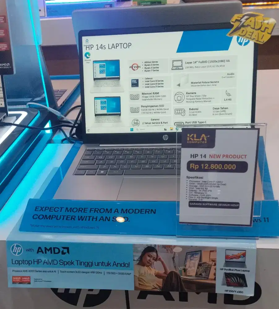 New Produk dari HP 14 Intel Core i7 di KLA Komputer n bisa kredit nih