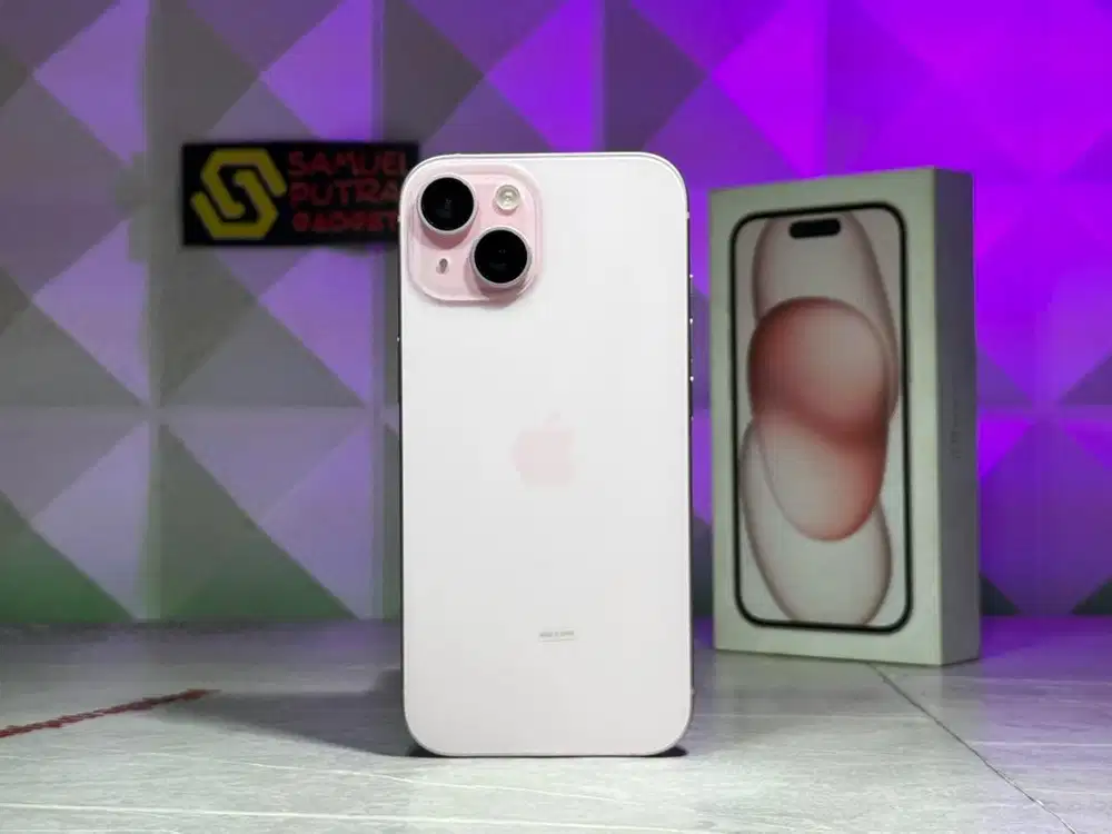 Apple iPhone 15 Pink iBox Fullset Original