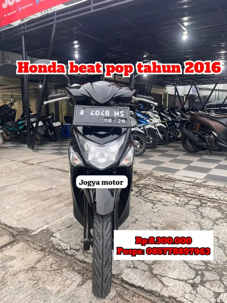Honda beat pop tahun 2016 cash credit