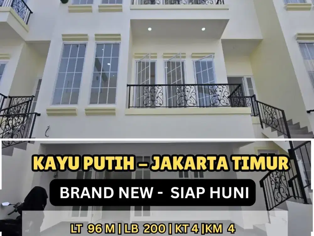 Rumah baru mewah bebas banjir di kayu putih jakarta timur