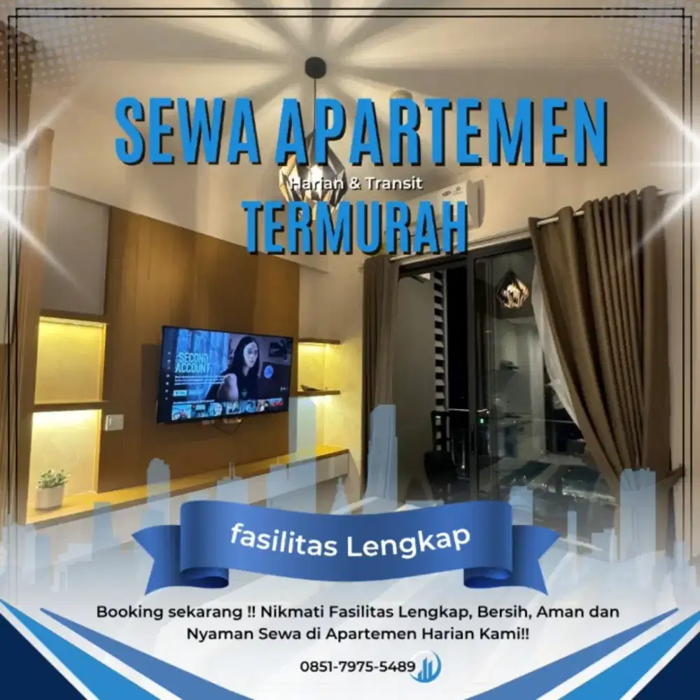 SEWA APARTEMEN HARIAN/TRANSIT TERMURAH KALIBATA CITY JAKARTA SELATAN