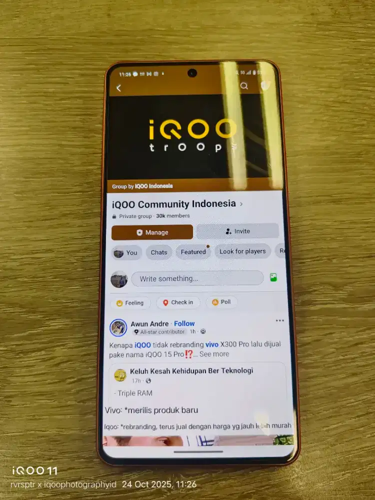 iQOO Neo 10 12+256 Mulus, Jarang pakai