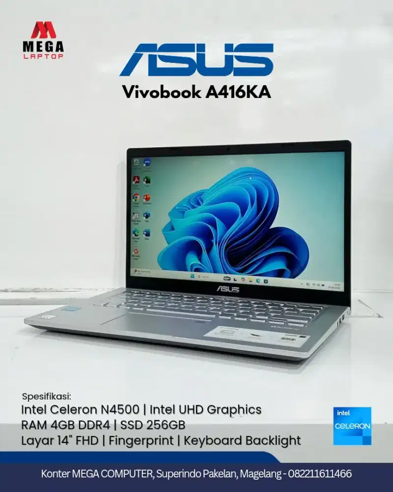 Asus Vivobook Murah Kuat dan Awet bergaransi Kondisi mulus terawat