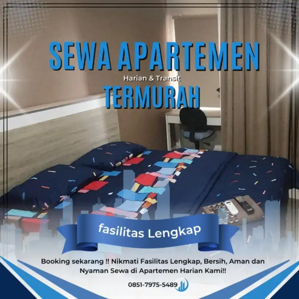 SEWA APARTEMEN BEKASI TRANSPARK JUANDA HARIAN/TRANSIT TERMURAH