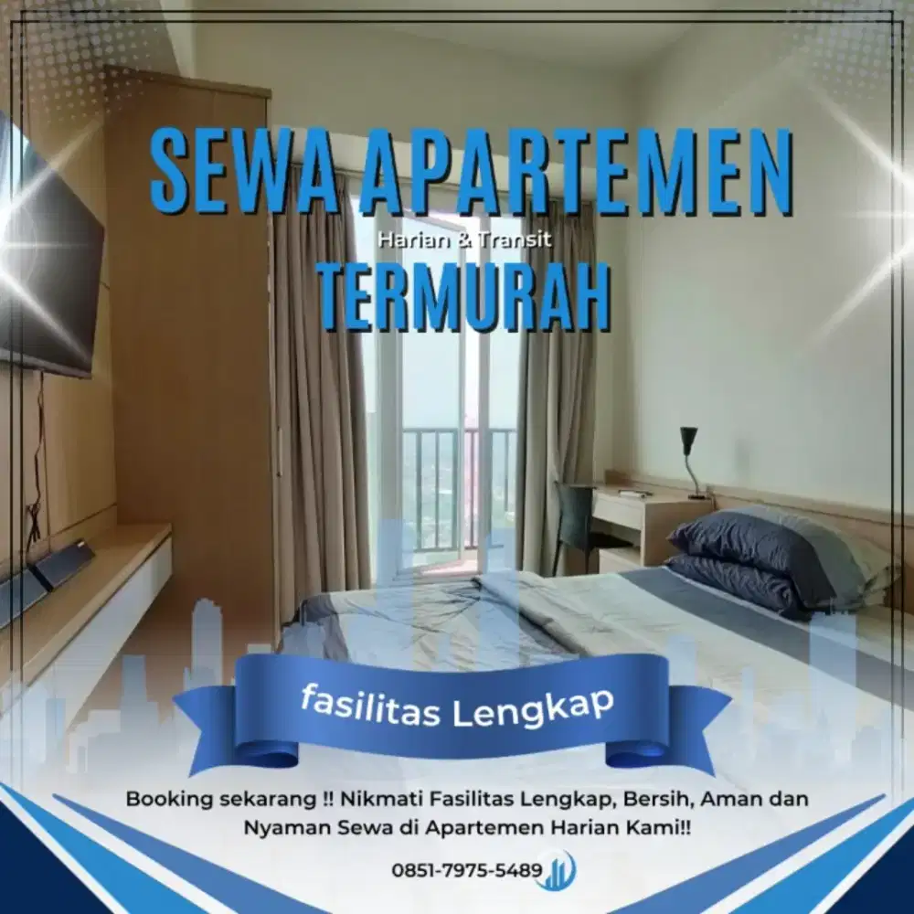 SEWA APARTEMEN TANGERANG TREEPARK BSD CITY SERPONG HARIAN/TRANSIT