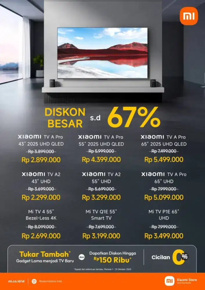 Xiaomi GTV A Series 43inc 4K 2025 Ready Stock