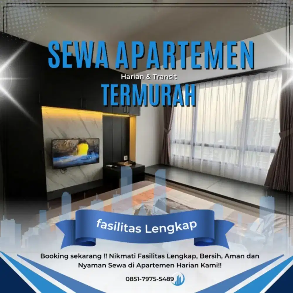 SEWA APARTEMEN BEKASI UTARA HARIAN/TRANSIT PATRALAND URBANO TERMURAH