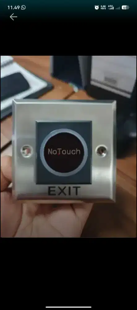 exit button no touch