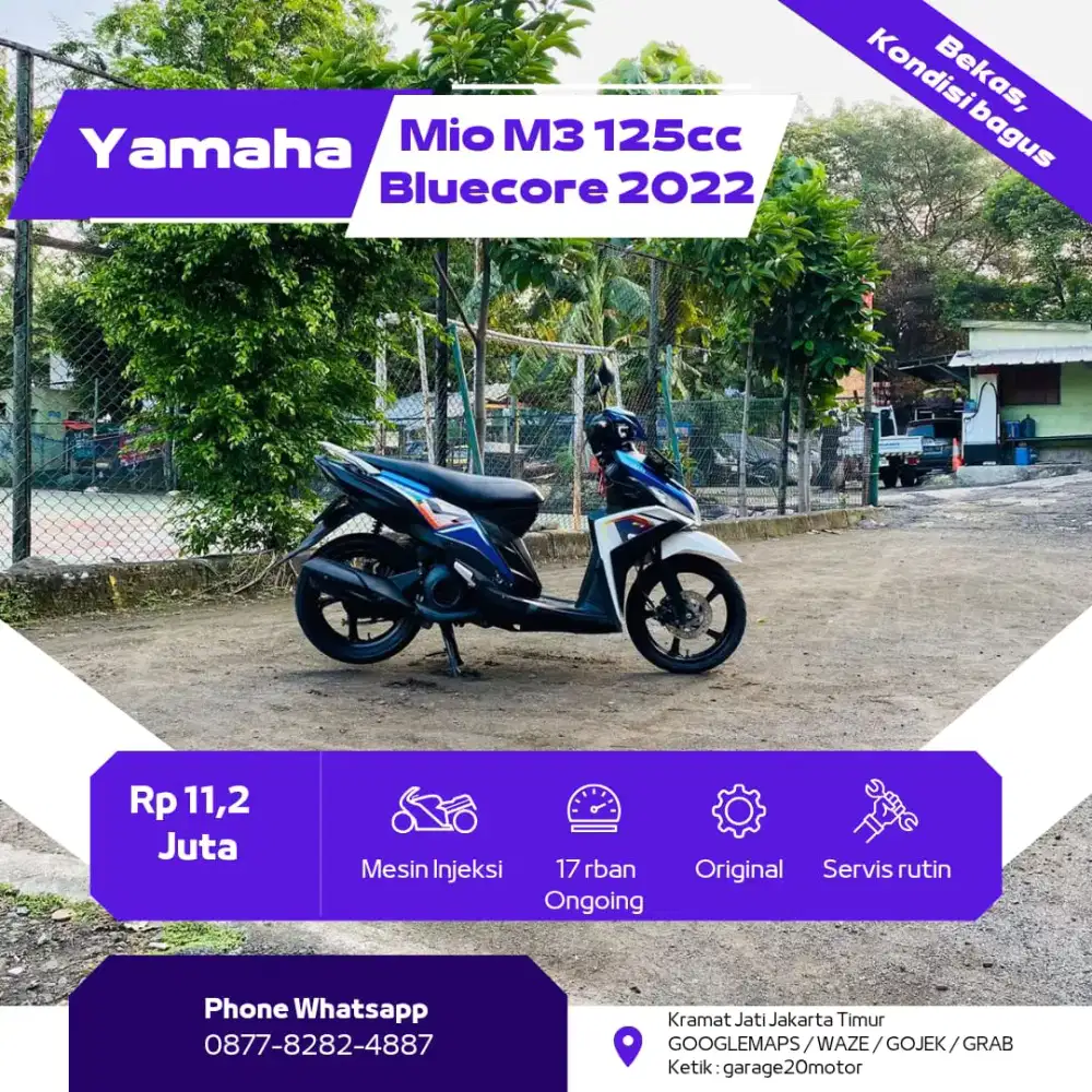 Yamaha Mio M3 125cc Bluecore Fi Tahun 2022