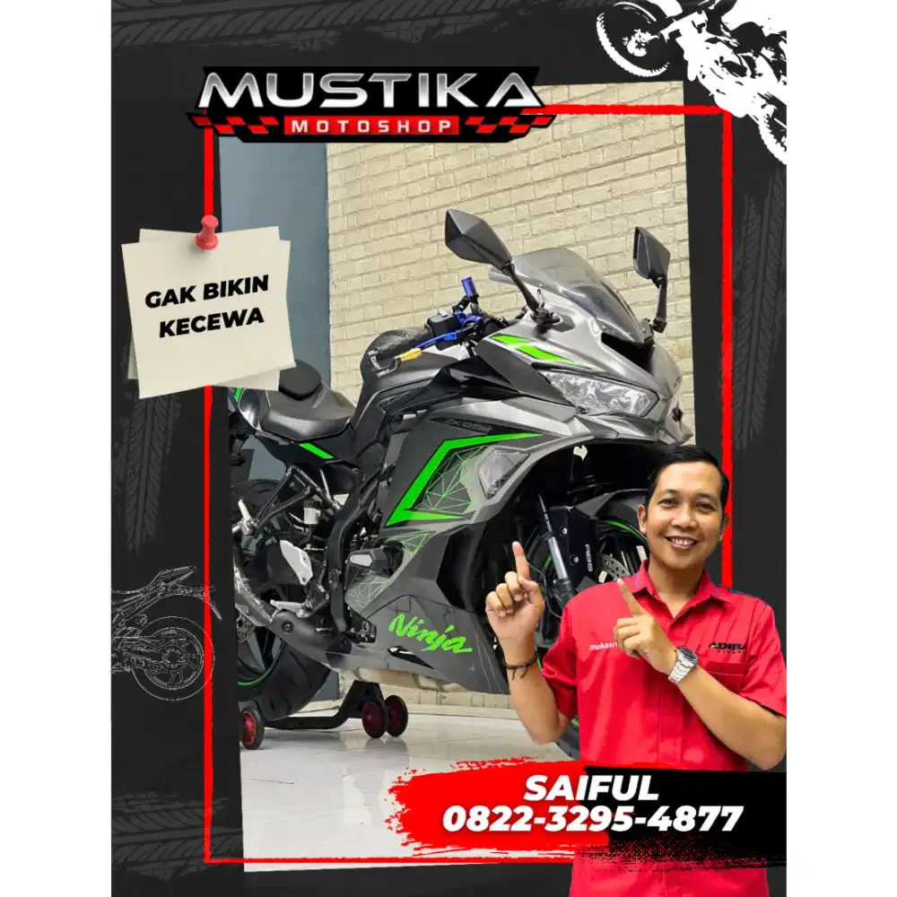 Odo 9rb Istimewa!!Kawasaki ZX25 RR ABS 2023 Plat Jatim Mulus-Mustika