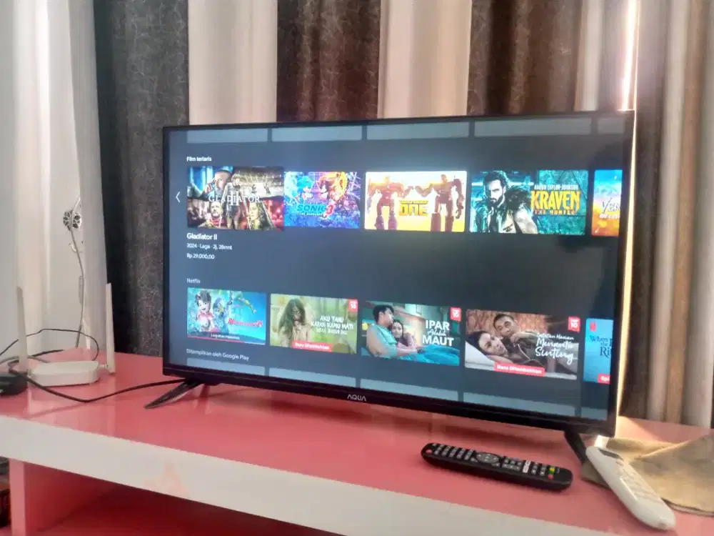 Tv Smart Android merk Aqua 32