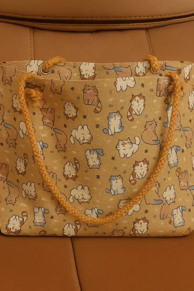 Tas  Motif Kucing Lucu