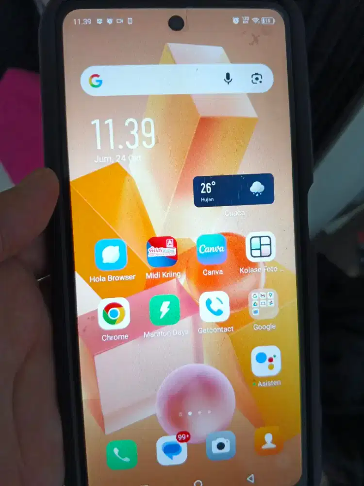 Hp Infinix 40i, lengkap masih mulus