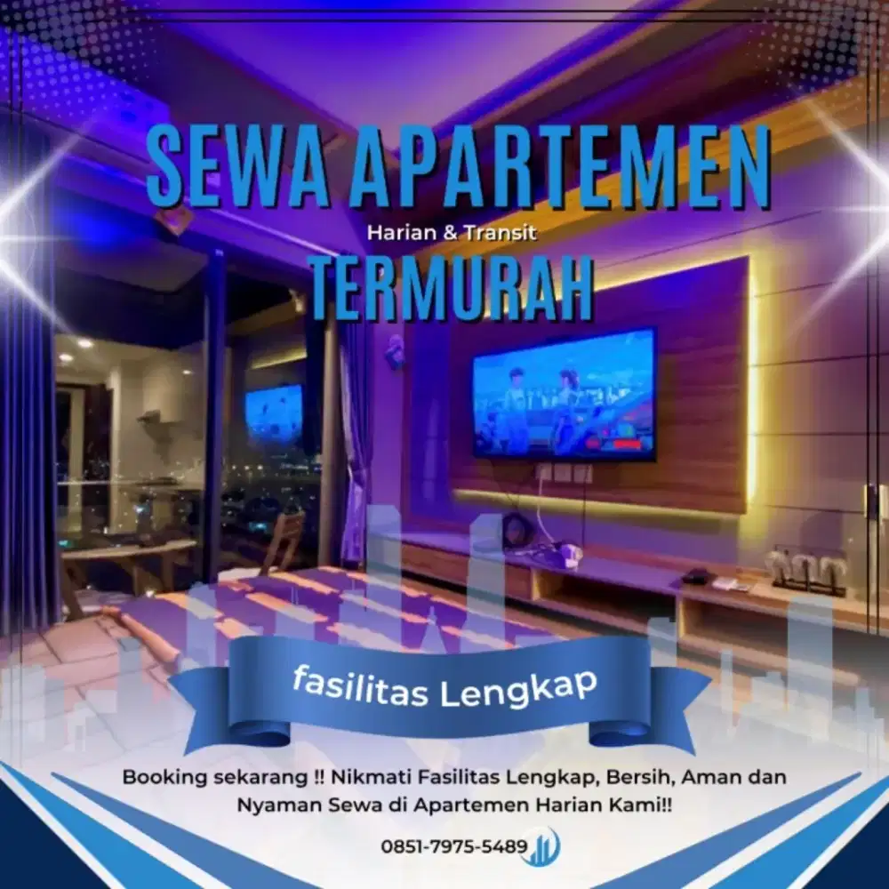 SEWA APARTEMEN HARIAN/TRANSIT TREEPARK CITY CIKOKOL TERMURAH TANGERANG
