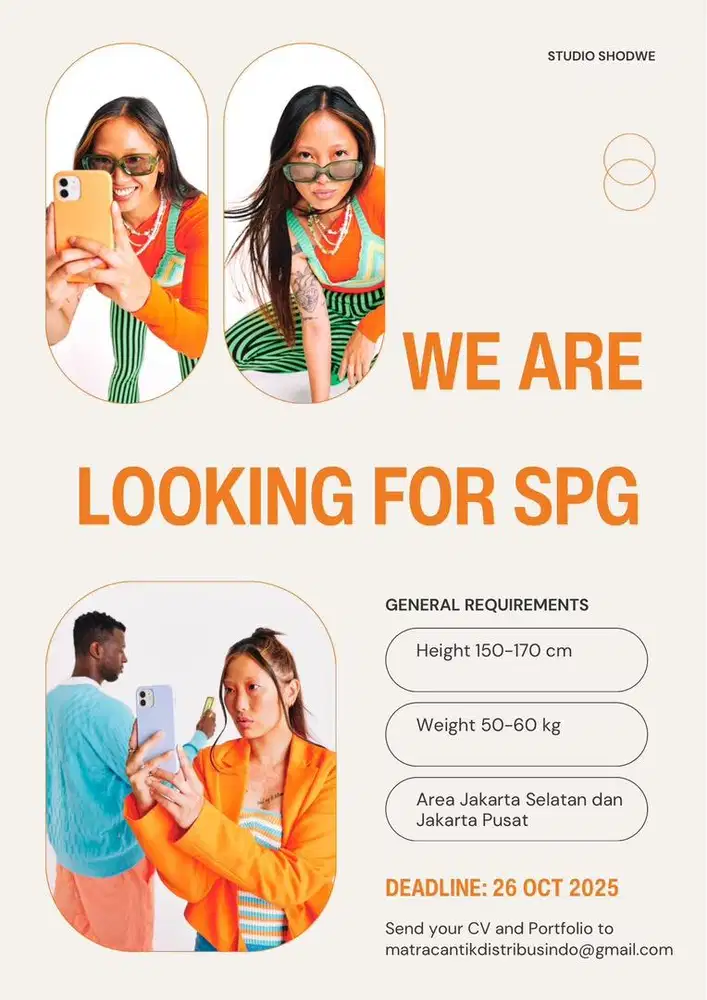 URGENTLY NEEDED: SPG (LOWONGAN)