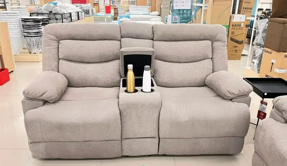 Selma Laurel Set Sofa Fabric - Abu-abu