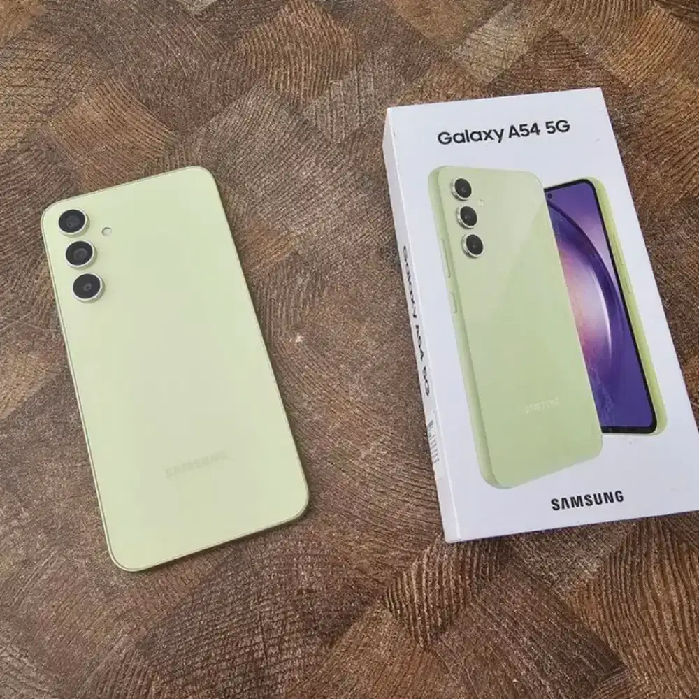Samsung a54 5G 8/256 ex resmi lime mulus fullset ori