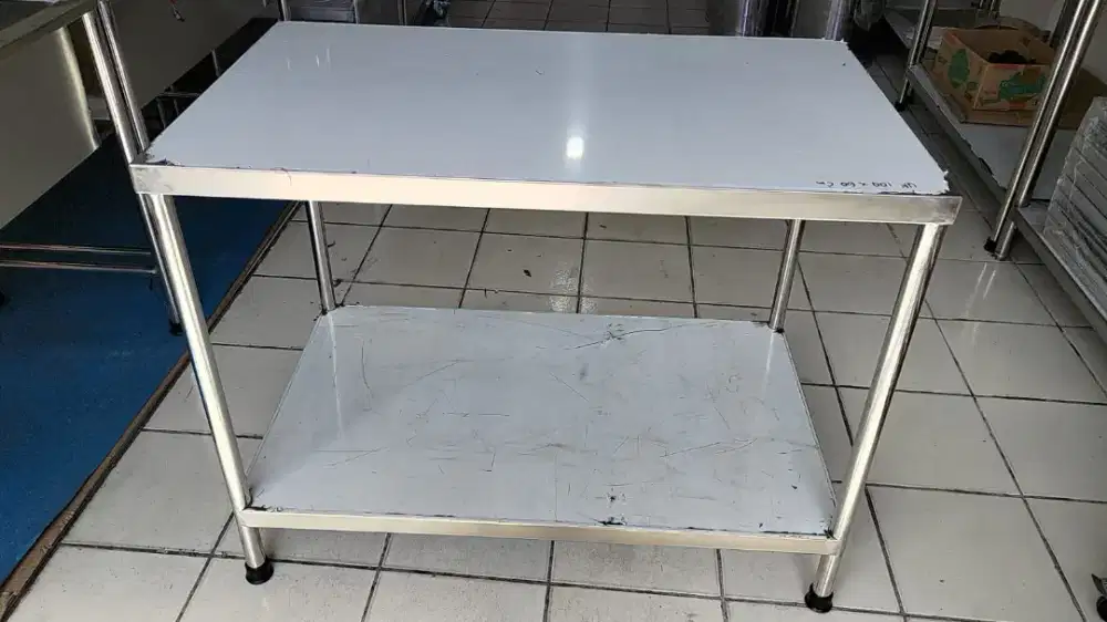 Meja Stainless Steel uk.P.110 x L.60 x T.78 cm