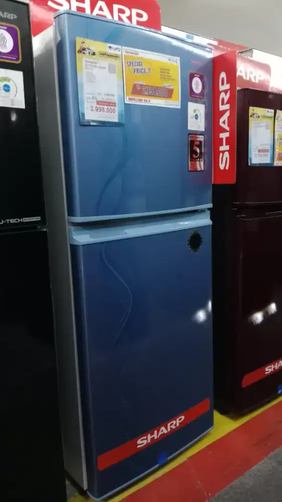 SHARP KULKAS 2 PINTU CIXILAN RINGAN TANPA SURVEY