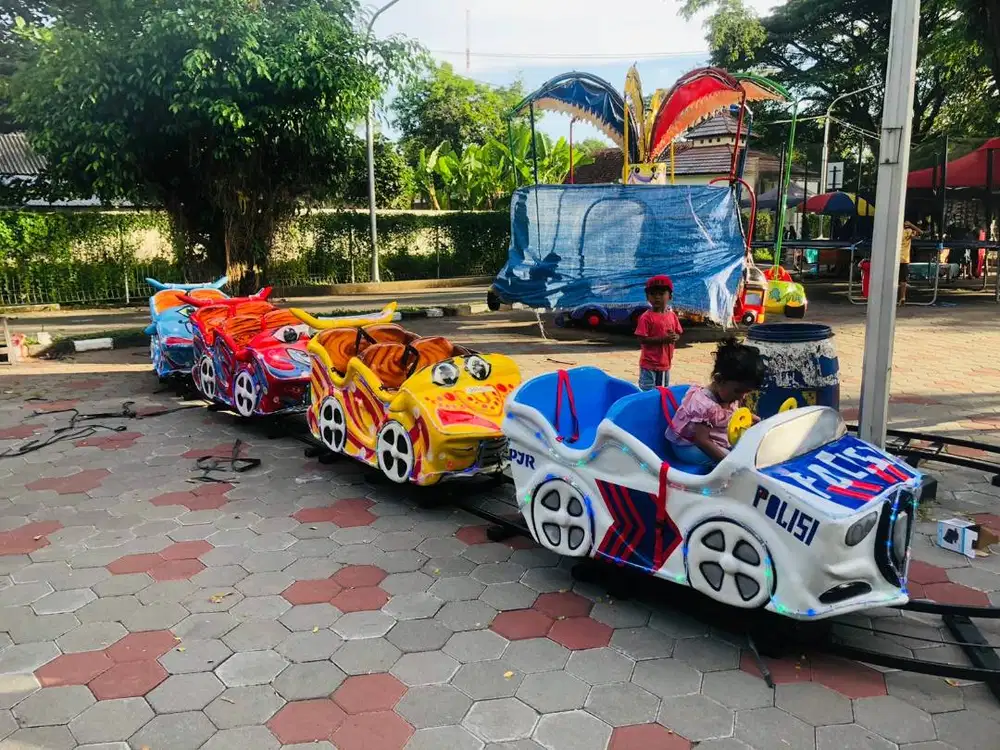 WAHANA BERMAIN ANAK playground trampoline rainbow slide | Mini Coaster