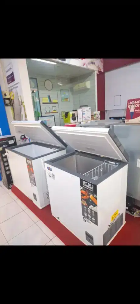 CREDIT FREEZER BOX 200L bunga ringan tanpa DP