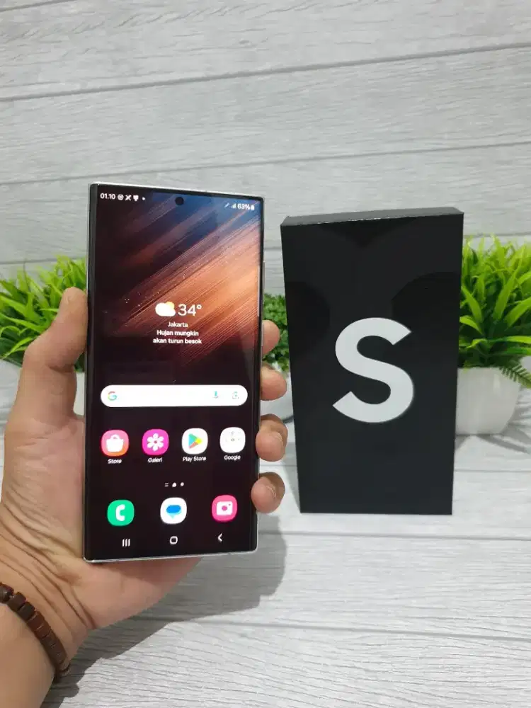 SAMSUNG S22 ULTRA RAM 12/256 GB ORIGINAL SEIN NORMAL FULLSET