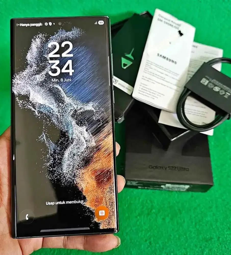 SAMSUNG S22 ULTRA RAM 12/256 GB ORIGINAL SEIN NORMAL FULLSET
