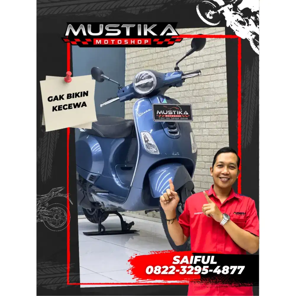Perfect Condition!!Vespa LX 125 Led 2020 Plat Panjng Mulus-Mustika