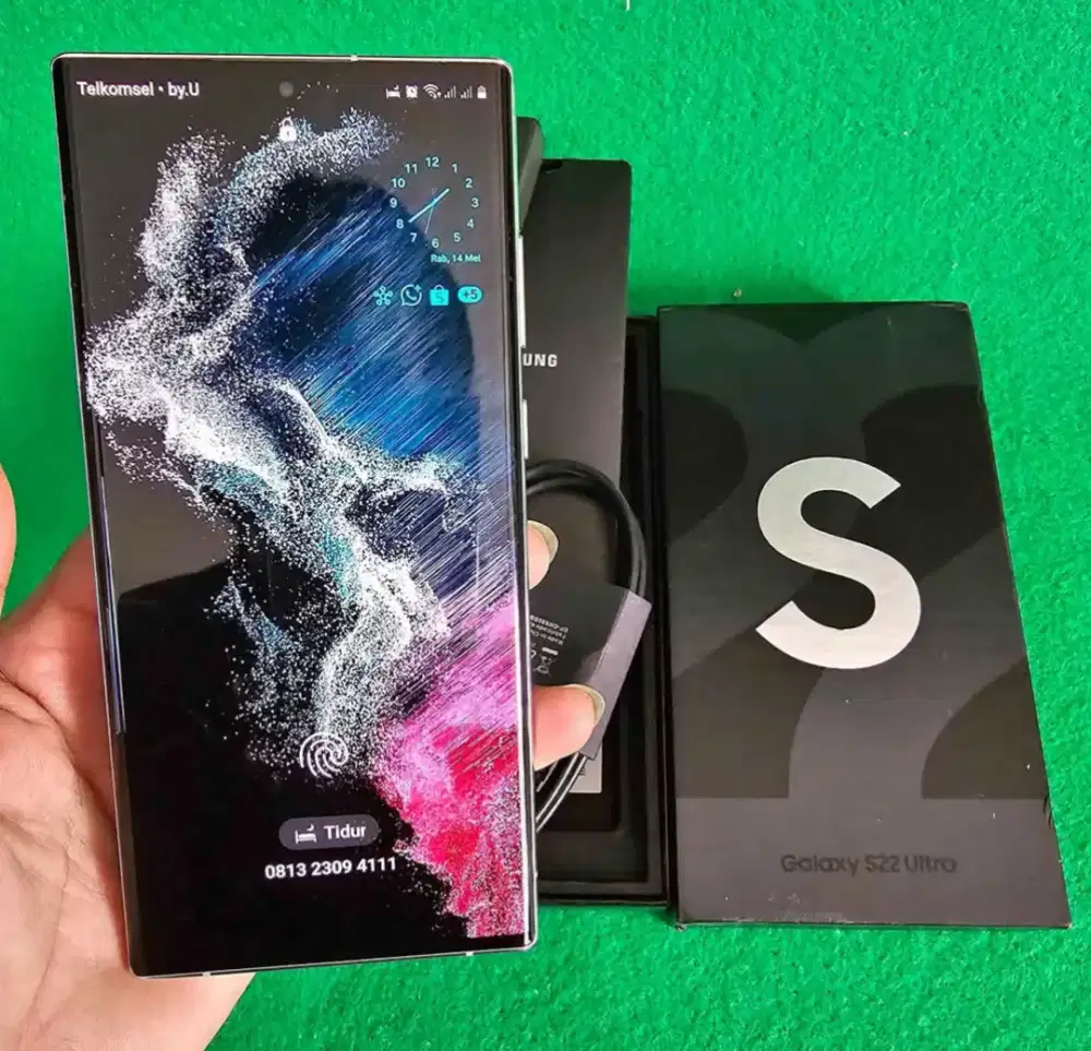 SAMSUNG S22 ULTRA RAM 12/256 GB ORIGINAL SEIN NORMAL FULLSET