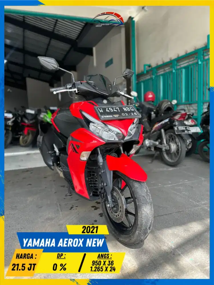 YAMAHA AEROX NEW 2021 PLAT W READY BOSSKU HIKMAH MOTOR KEPUH MALANG