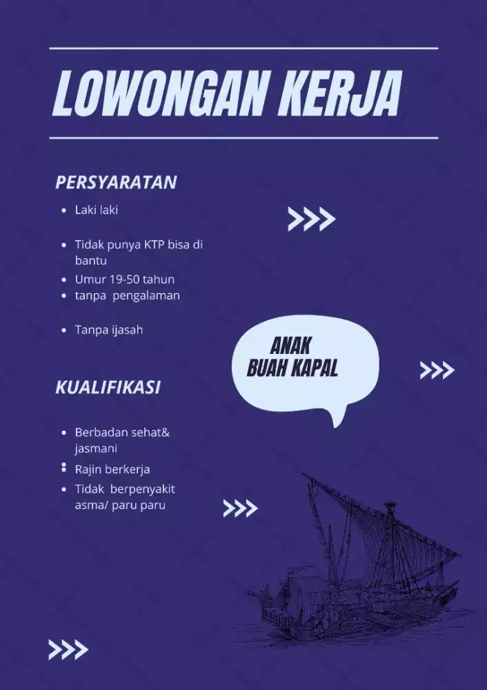 Dibutuhkan tenaga abk