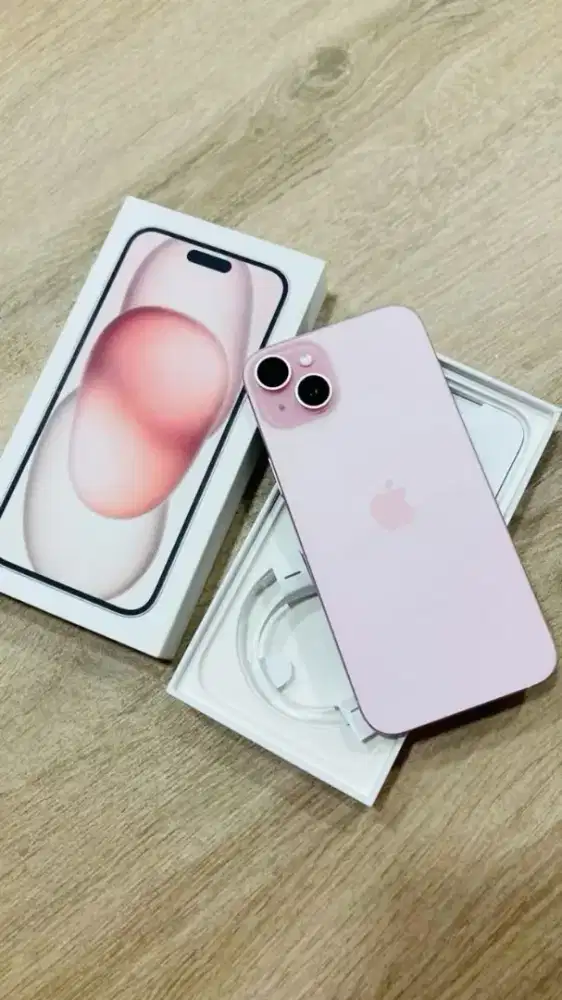 Ready iPhone 15 128gb Pink, Garansi iBox