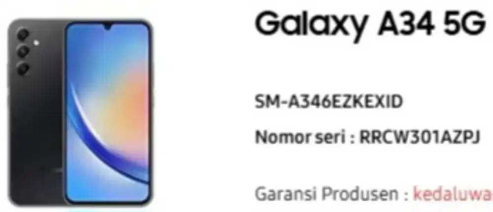 Samsung A34 5G 8/256 Black 98%