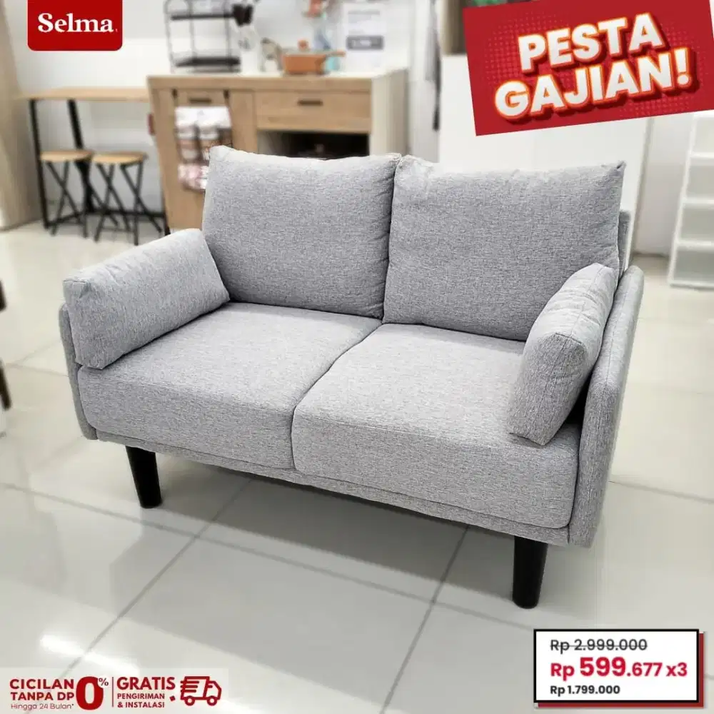 SOFA 2 SEATER 1JTAN BISA CICIL