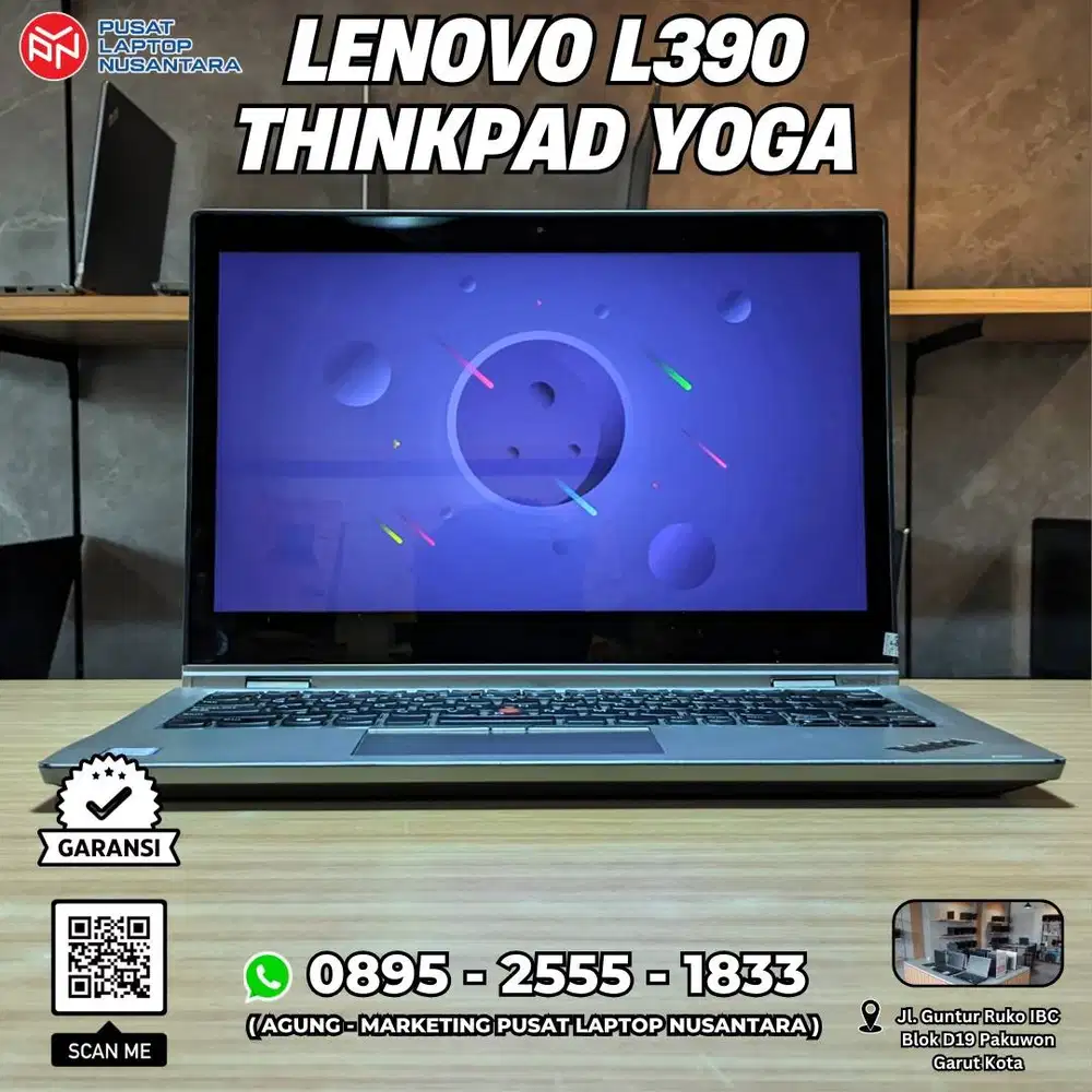 Lenovo L390 Yoga Touchscreen [Second ex Kantor] - Laptop Garut