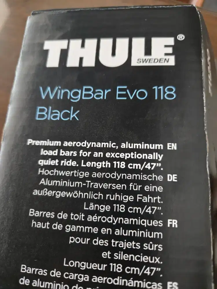 Thule Wingbar Evo 118 Black