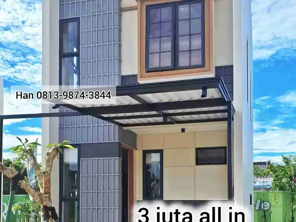 rumah 2 lantai. 3 juta aja udah all in surat surat. di widari Residence
