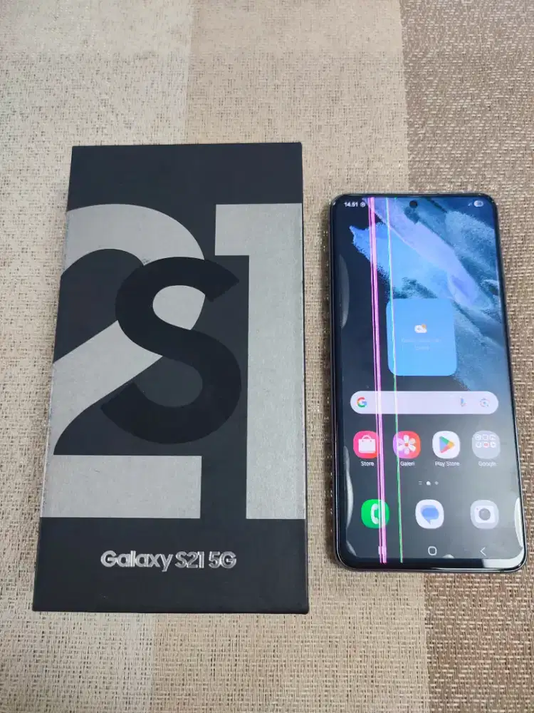 Samsung S21 5G 8/256gb Second Murah Minus Lcd Garis Bisa TT