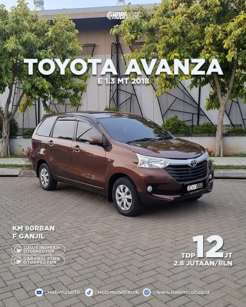 (garansi mesin 5th) Avanza E 1.3 at 2018