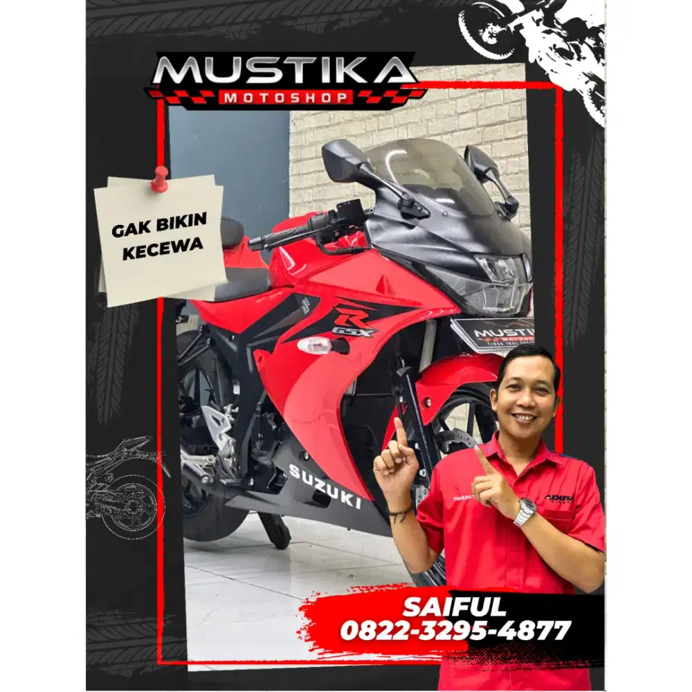 Obral Murah Dp1jt!!Suzuki GSX R 2018 N Asli Warna Favorit-Mustika