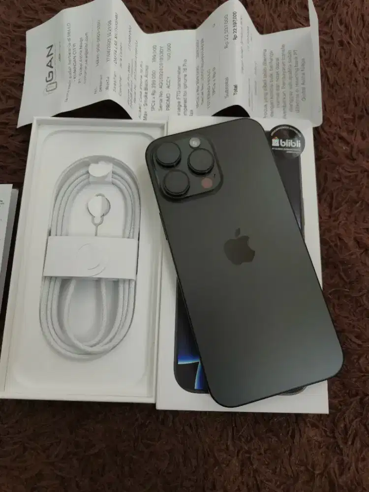 Iphone 16 promax 256gb ibox fullset like new garansi panjang