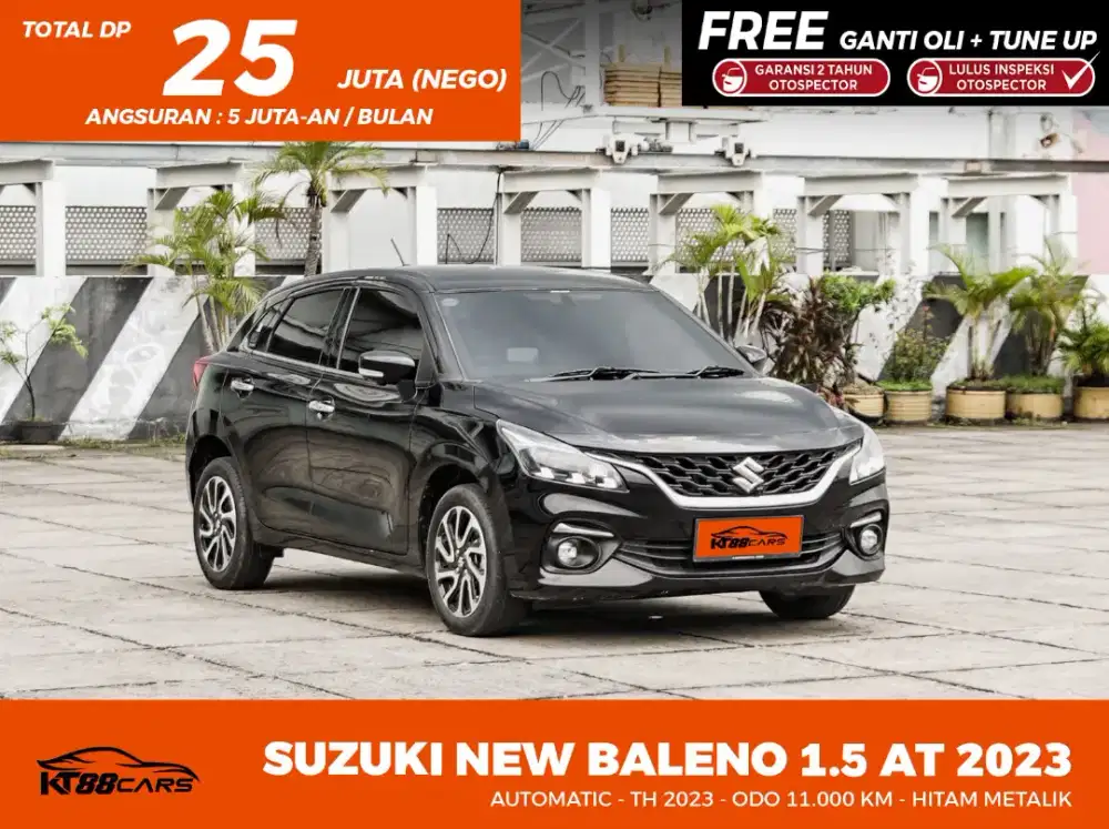 Baleno AT 2023 Hitam AT Kilometer 11.000