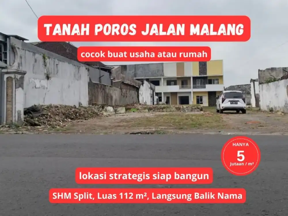 Tanah SHM di Bumiayu Cocok untuk Ruko atau Hunian