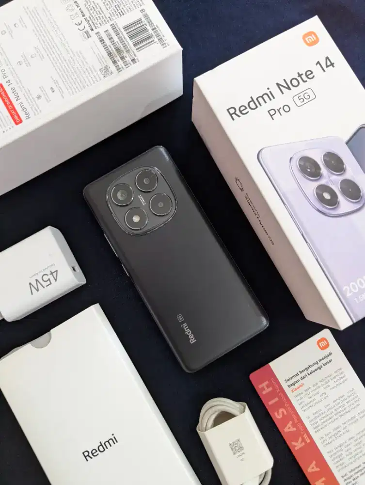 Redmi Note 14 Pro 5G 8/256 Second Fulset mulus Pemakaian