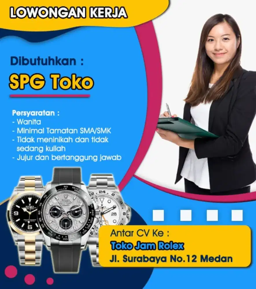 Lowongan Kerja SPG Toko