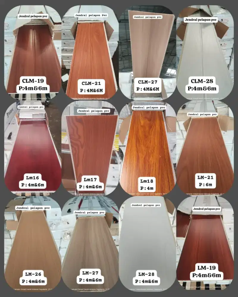 Matrial plafon pvc, wpc, wall panel, UV marmer, wellboard dan interior