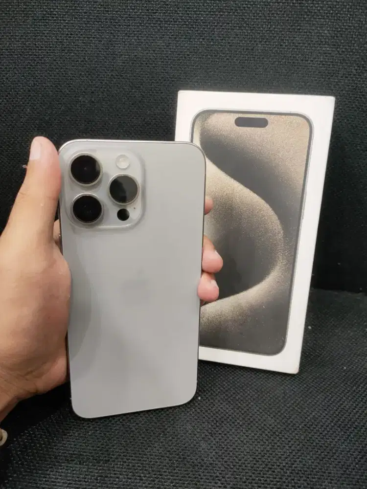 iPhone 15 Pro Max 256gb iBox PA/A Fullset Ori, Mulus, Nominus