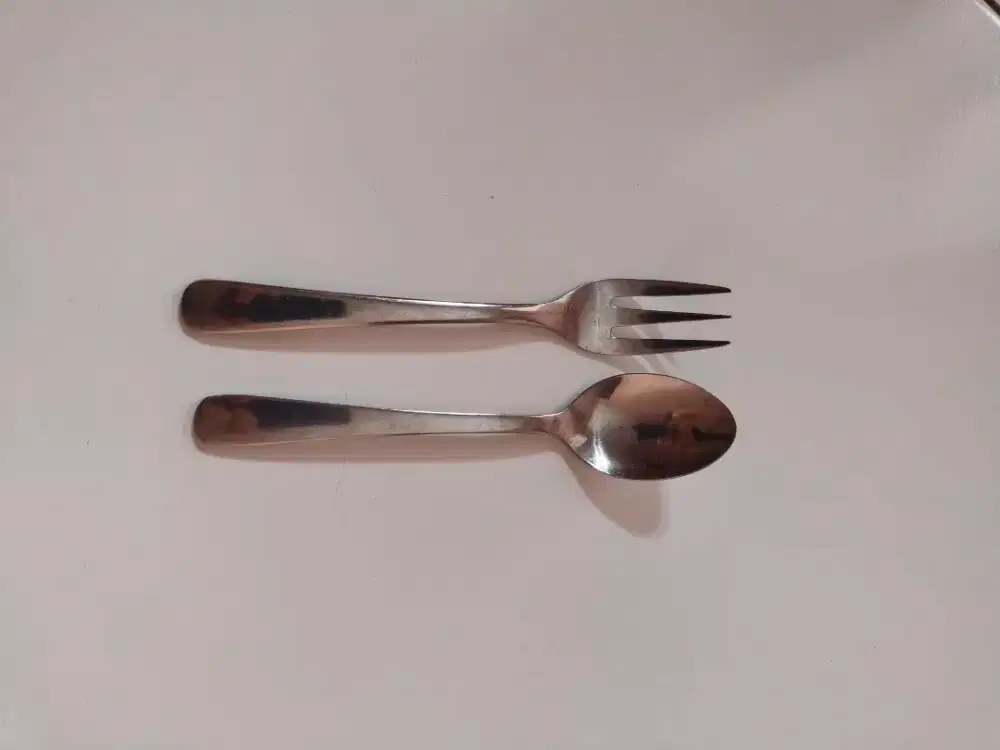 Sendok kecil puding dessert stainless steel