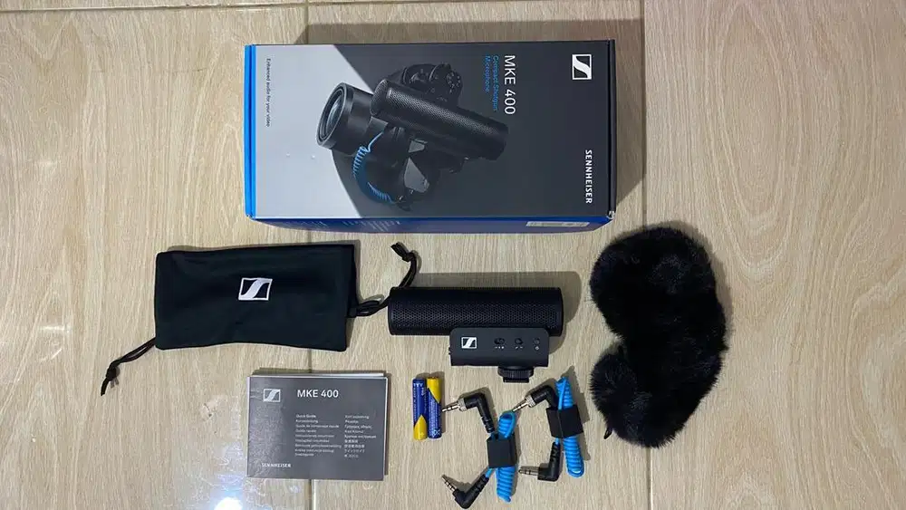MIC KAMERA DAN HP SENNHEISER MKE 400 (SECOND LIKE NEW)
