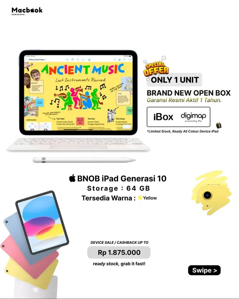 BNOP iPad Gen 10 Storage 64 GB